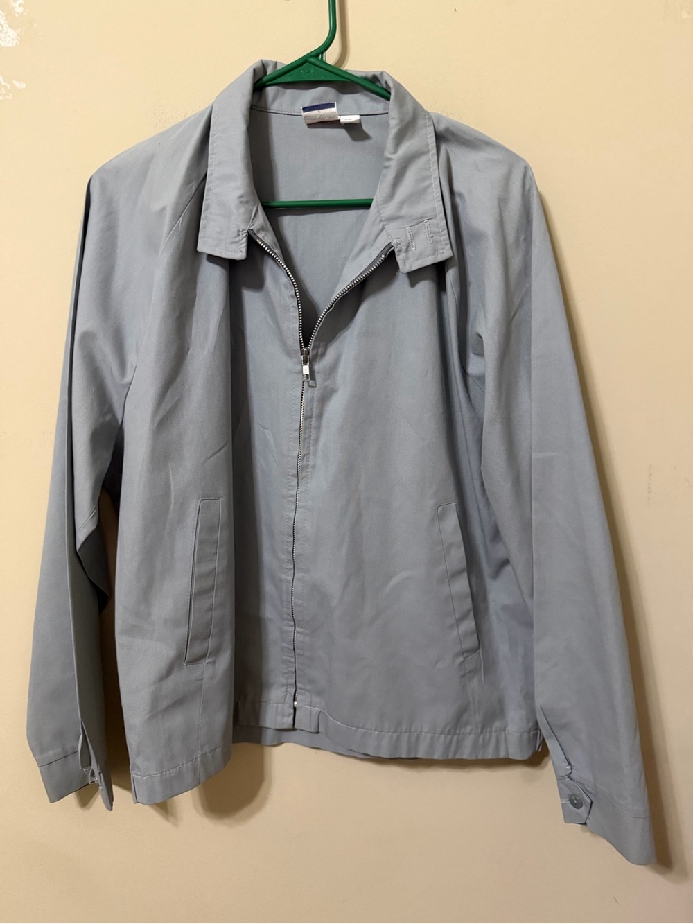 vintage gray Manhattan Sport work jacket made in the USA large euc